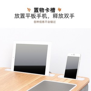 Portable Lap Desk With Mouse Pad And Cup Holders For Bed Bedroom Car Use Black <b>Walnut</b> Color Multi Functional <b>Table</b> - Product Image 4