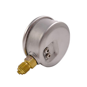 Alt bağlantı sıvı dolu manometre paslanmaz çelik hidrolik yağ basınç göstergesi - Product Image 4