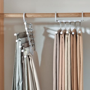 Convenient Pants Hanger Storage <strong>Rack</strong> 5.51"W X 12.6"H Dimensions Stainless <strong>Steel</strong> Polypropylene for Pants Clothes Shirts Towels - Product Image 4