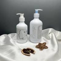 Flacon de shampooing et de gel douche PET 300 ml et 500 ml avec pulvérisateur à pompe en PP, emballage pour savon liquide et produits de soin du corps, couleur personnalisée