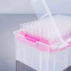 Autres fournitures de laboratoire : Micropipettes stériles avec filtre 300μL, embouts transparents en rack - Product Image 2