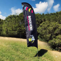 Bases de drapeaux de plage en caoutchouc en gros, MOQ 10 ensembles pour drapeaux et bannières promotionnels