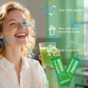 סוני oem odm מפעל לספק פרטי תווית מחיר הטוב ביותר אורגני בתפזורת טבעי טהור moringa oleifera עלים שקית אבקת אריזה - Product Image 5