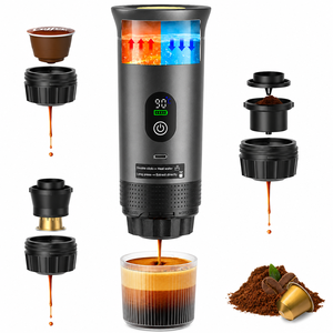 เครื่องชงกาแฟแบบชาร์จไฟได้ 20 บาร์ ไฟฟ้าไร้สาย รุ่น KF-JN-02 Pro2.0 สำหรับการเดินทาง ขับรถ ผู้ผลิต/ผู้จัดจำหน่าย OEM/ODM ขายส่ง - Product Image 1