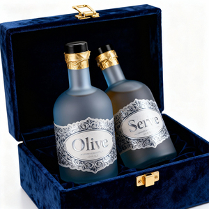 ขวดแก้วใสทรงกลมขนาด 375 มล. 500 มล. 750 มล. สำหรับบรรจุเหล้าจิน เตกีลา วิสกี้ วอดก้า บรั่นดี แอลกอฮอล์ น้ำมันมะกอก พร้อมจุกปิดผนึก - Product Image 2