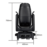 Laser Sky Beam 260W IP66 CMY Mix Colors, faisceau laser super puissant, tête mobile, étanche, pour extérieur, bâtiment