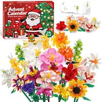 Boîte vide de calendrier de l'Avent rigide avec 24 tiroirs coulissants, emballage de compte à rebours de Noël pour produits cosmétiques, de bain et de beauté