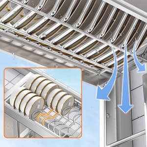 <span class=keywords><strong>Escurridor</strong></span> <span class=keywords><strong>de</strong></span> <span class=keywords><strong>platos</strong></span> <span class=keywords><strong>de</strong></span> acero inoxidable Extra grande <span class=keywords><strong>de</strong></span> 3 niveles, extensible sobre el fregadero, tendedero <span class=keywords><strong>de</strong></span> cocina, a prueba <span class=keywords><strong>de</strong></span> óxido, plateado, <span class=keywords><strong>de</strong></span> gran capacidad - Product Image 4