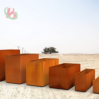 Jardinière en acier corten carrée, rectangulaire, ronde, jardinière de forme spéciale, pots à fleurs