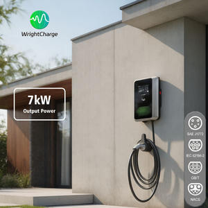Nouvelle borne de <span class=keywords><strong>recharge</strong></span> murale intelligente avec programmation et mesure de la consommation d'énergie - Certifiée IP65 - Sortie 3,5 kW/7 kW - Compatible avec 99 % des véhicules électriques mondiaux - Optimisation des coûts pour les propriétaires de maisons - Product Image 1