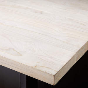 Bắc Âu hiện đại rắn gỗ trắng rửa đầu đen chân bền bàn ăn đặt - Product Image 6