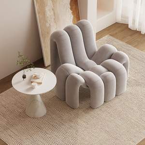 Irregularly Shaped Single <b>Sofa</b> Chair Modern Minimalist Designer Reception <b>Sofa</b> For Beauty Salons And Homestays Casual Style - Product Image 4
