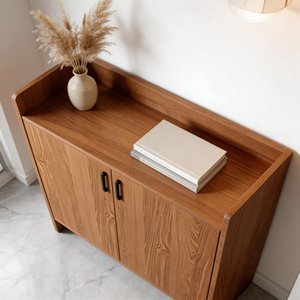 Moderno Zapatero <span class=keywords><strong>de</strong></span> Madera Blanco Convertible, Organizador <span class=keywords><strong>de</strong></span> Almacenamiento para Entrada, Mueble para Sala <span class=keywords><strong>de</strong></span> Estar - Product Image 4