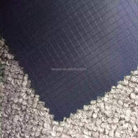 Tissu taffetas 190T 100% polyester enduit PU, motif à carreaux jacquard, imperméable, léger, pour doublure