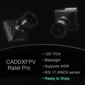 Caméra analogique Caddx Ratel Pro 1500/1800TVL avec cadre en fibre de carbone, kit de drone de course RC de poche pour 5 à 15 pouces - Product Image 5