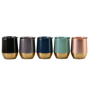Tasse à café en acier inoxydable de 12 oz, gobelet à vin, tasse à eau isolante en forme de U à grande capacité - Product Image 2