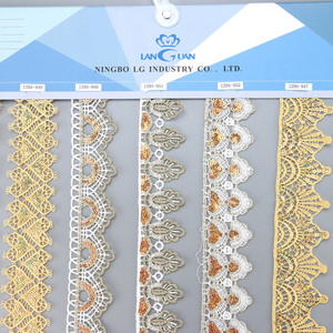 Tùy Chỉnh Thiết Kế Thân Thiện Với Môi OEKO-TEX Chứng Nhận Ribbon Vàng Trim Băng Màu Đen Phụ Kiện May <span class=keywords><strong>Sequin</strong></span> Thêu Ren Cho - Product Image 6