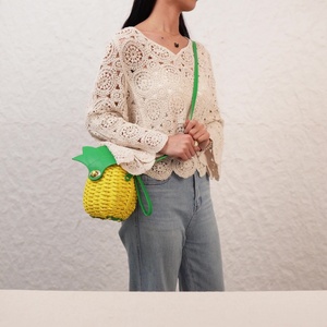 Texture Popular Design <b>Straw</b> <b>Bag</b> Women Trend Fashion Preparation Crossbody <b>Bags</b> for Beach Rattan Beach Crossbody Shoulder <b>Bag</b> - Product Image 2