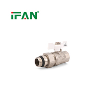Vanne de plomberie en laiton forgé CW617n IFAN OEM, vanne à bille en laiton haute résistance pour le contrôle de l'alimentation en eau