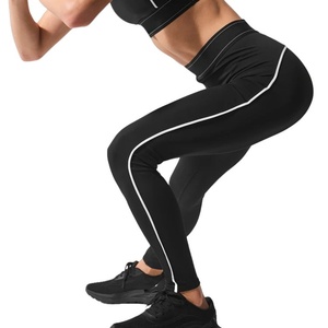 Servicio de Diseño Personalizado de Marca: Pantalones de Mujer de Talla Grande con Control de Abdomen, a Cuadros, Largos, de Spandex/Nylon, de Cintura Alta Elástica - Product Image 3