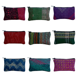Pochette vintage faite à la main en gros Kantha portefeuille pour femmes - Product Image 1