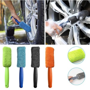 Cepillo de microfibra para limpieza de llantas de coche, versión mejorada y alargada, para mantenimiento y detallado de ruedas. - Product Image 6