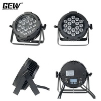 Projecteur LED Par plat et fin DMX512 étanche IP65 pour extérieur, 18x18W RGBWAUV, 18x15W RGBWA, 18x12W RGBW, pour aménagement paysager et hôtels