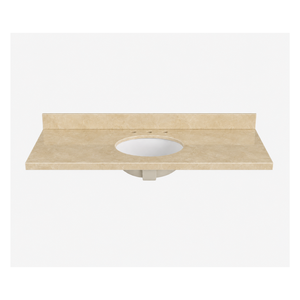 Plateau rond en pierre pour meuble-lavabo de salle de bain, granit et marbre, découpé sur mesure, directement du fabricant au Vietnam - Product Image 1
