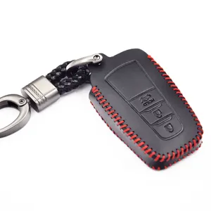 New Arrival Latest Design Remote Control 3 Button Auto Key Bag Car Key Bag Case With Key Chain