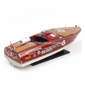 Modelo de Barco de Madera SUPER RIVA ZOOMZ - GIA NHIEN, Hecho a Mano, Náutico, Pintado al Estilo Europeo, Regalo Empresarial - Product Image 1
