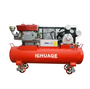 Chinese 15HP/35CFM / 250PSI / 450L industrial diesel engine air compressor