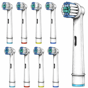 Têtes de rechange OEM pour brosse à dents électrique, design à poils moyens, en nylon, pour Oral-B, recharges pour le nettoyage buccal domestique - Product Image 1