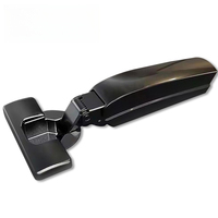 Charnière de porte de placard de cuisine en acier laminé à froid noir de 35 mm à fermeture amortie, avec amortisseur hydraulique dissimulé, pour portes de placards, salles de bain et salons