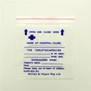 Медицинские пластиковые пакеты на застежке-молнии с принтом под заказ, пакеты для дозирования таблеток, упаковочные пакеты на застежке-молнии, больничные пакеты для лекарств