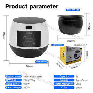 Hot Bán Nồi Cơm Điện 6L Đa Chức Năng Tự Động Multicooker Công Suất Lớn Thông Minh Không Dính Kỹ Thuật Số Nồi Cơm Điện - Product Image 6