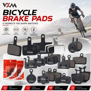 VXM Halbmetallische Scheibenbremsenbeläge mit Kupferfaser Geräuscharm Hohe Wärmeableitung Fahrrad-Bremsklötze für MTB Rennrad - Product Image 1