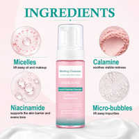 Nettoyant Visage Moussant Doux au Niacinamide et à la Calamine Marque Blanche – Démaquillant OEM ODM