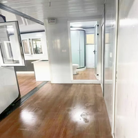 Maison conteneur pliable à prix abordable, 20 pieds, 40 pieds, de luxe, mobile, préfabriquée, extensible, modulaire