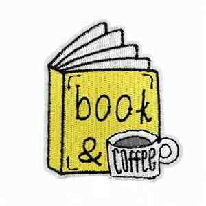 Parche Termoadhesivo Bordado con Diseño de Dibujos Animados de Lectura de Libros, Accesorios para Ropa - Product Image 3