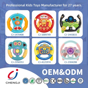 Chengji Thiết kế phổ biến giáo dục tương tác học tập đồ chơi mô phỏng lái xe âm nhạc chỉ đạo bánh xe đồ chơi với âm thanh ánh sáng - Product Image 5