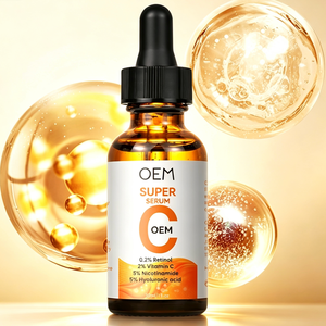 Suero Facial OEM Super Vitamina C, Suero con Retinol, Nicotinamida y Ácido Hialurónico, Cuidado Facial Iluminador, Hidratante y Antienvejecimiento - Product Image 5
