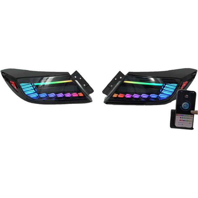 2022-UP for Toyota 86 GR86 Scion FR-S for Subaru BRZ RGB LED Rear Tail Lights Colorful Startup Sequential Signal Condition New
