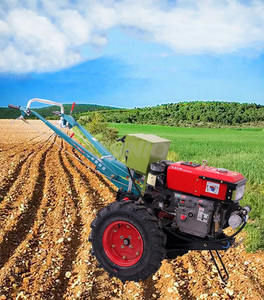 Good Quality 12hp 15hp 18hp motocultor motor diesel mini farm <b>walk</b> tractor with implements - Product Image 6