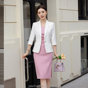 Vendita diretta della fabbrica della Cina 2 pezzi Set Anti-rughe formale abito da ufficio <span class=keywords><strong>donna</strong></span> spessa giacca <span class=keywords><strong>verde</strong></span> taglia M all'ingrosso - Product Image 5