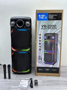 Bán buôn OEM 2025 đôi 12 inch Loa Xách Tay Karaoke Loa thêm hai micro để bán - Product Image 2