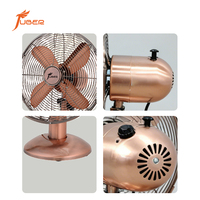 Ventilateur de bureau métallique silencieux en gros, 12-16 pouces, finition chromée, ventilateur de table durable, refroidisseur de bureau industriel, directement de l'usine