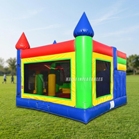Château gonflable commercial à prix d'usine avec piscine et système de sécurité, idéal pour la location de fêtes d'anniversaire