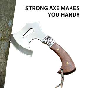 Nhà Máy Bán buôn đa mục đích chiến thuật gỗ-xử lý Double-edged rìu đầu cắm trại ngoài trời Survival thép không gỉ Rìu - Product Image 4