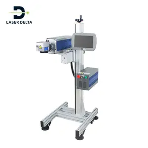 Máy In Laser CO2 Máy In Laser Công Nghiệp Trực Tuyến Tốc Độ Cao Máy Đánh Dấu Laser Bay Số Sê-ri Mã Ngày