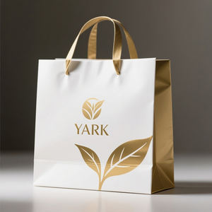 Sac de shopping en papier pliable de marque, logo personnalisé imprimé pour la promotion de la marque de détail et l'emballage de cadeaux de vacances - Product Image 4